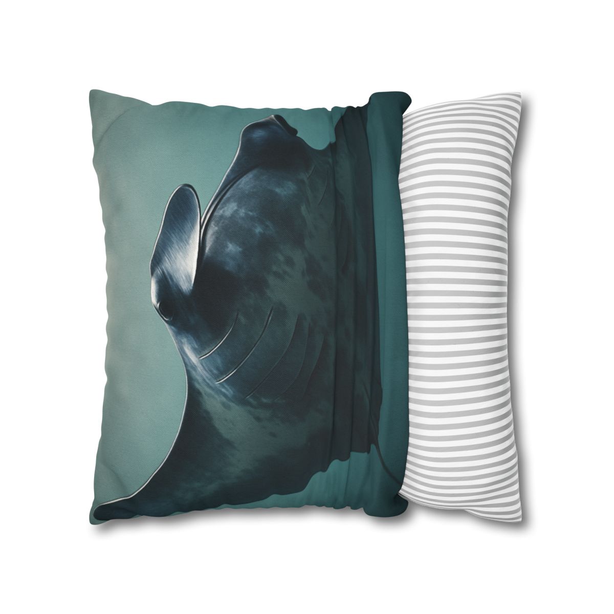 Nebula Glide Giant Manta Ray soft cotton pillow cases