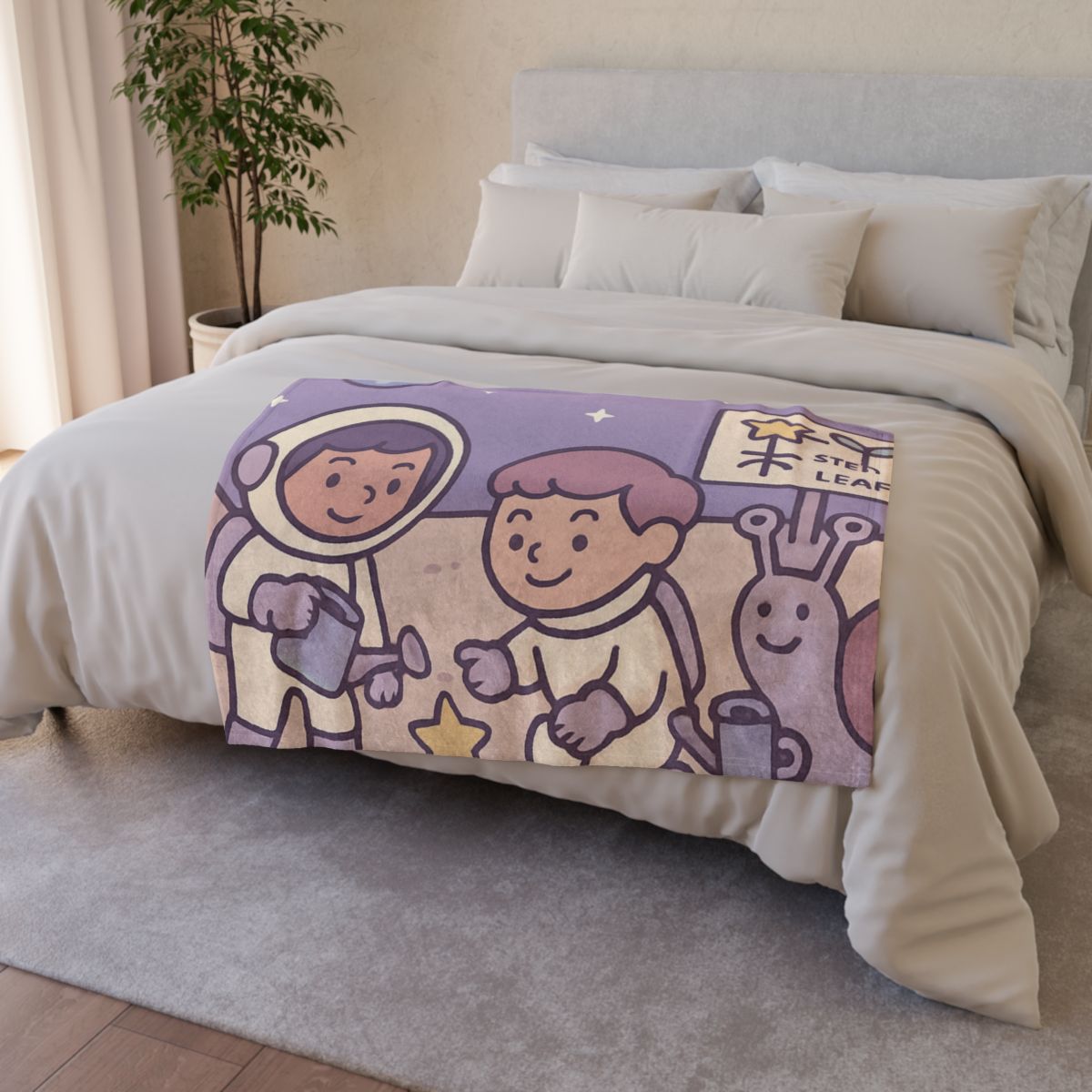 Moon Gardeners Planting Stardust Seeds custom blankets