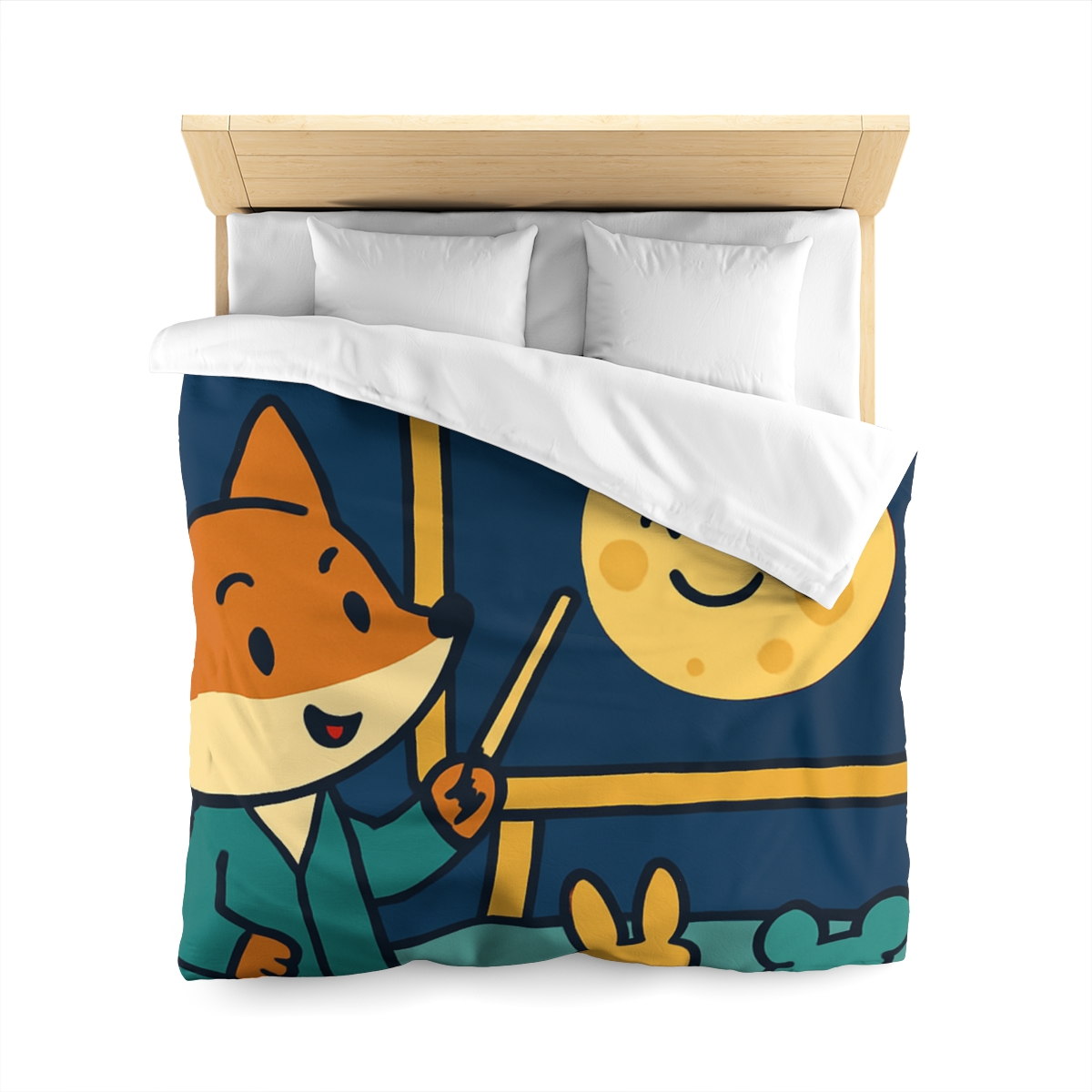 Stargazing Fox And Moon Classroom stylish duvet covers