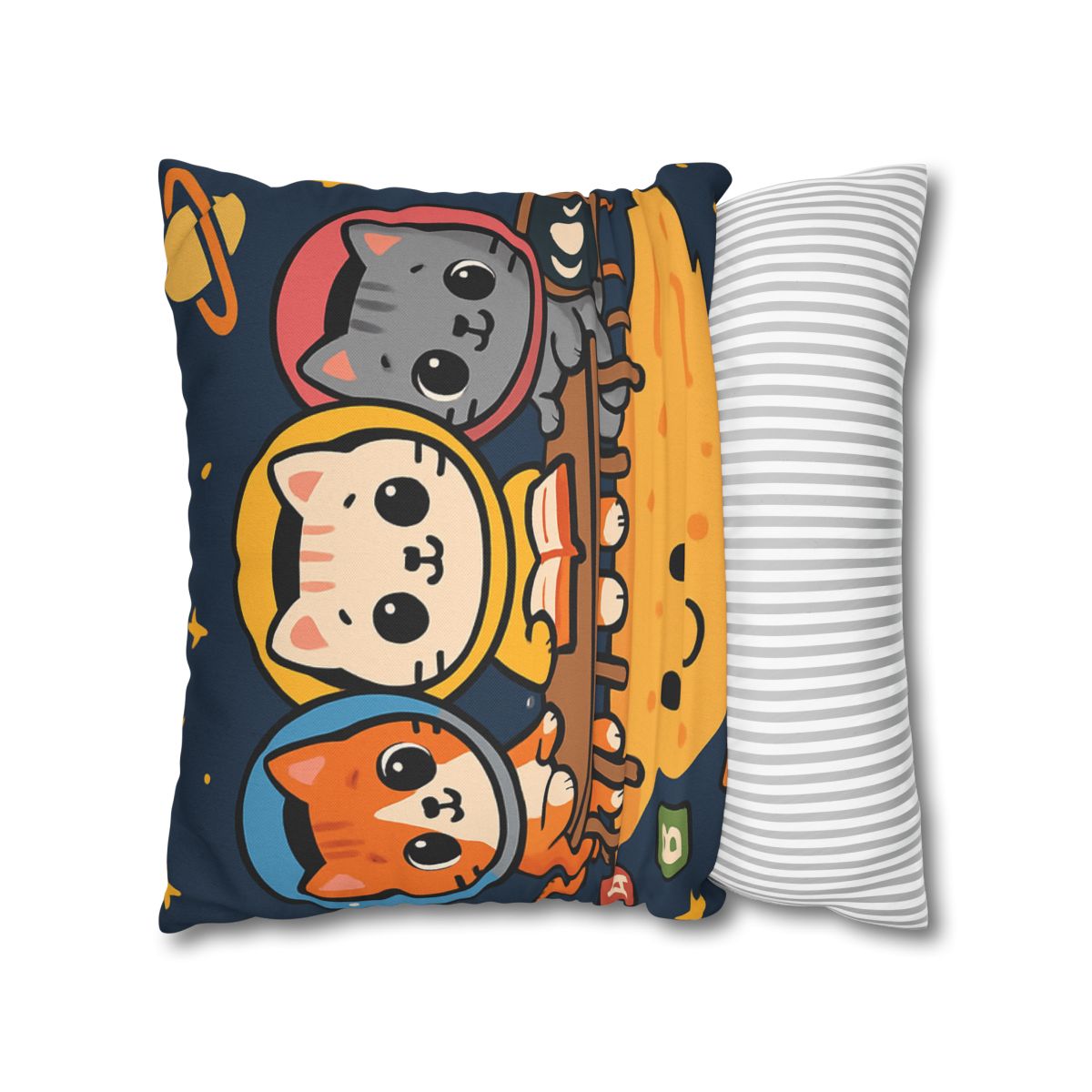 Comet Classroom With Curious Kittens custom pillow cases