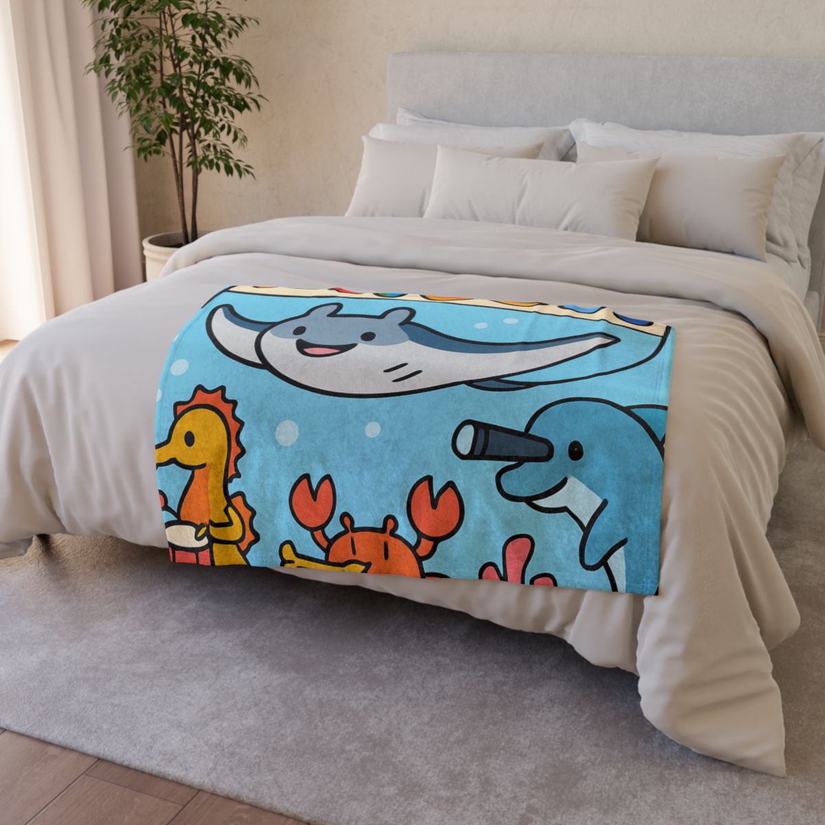 Rainbow Reef Planet Parade custom blankets