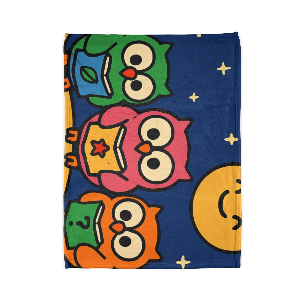 Galaxy Garden Of Curious Owls stylish throw blankets