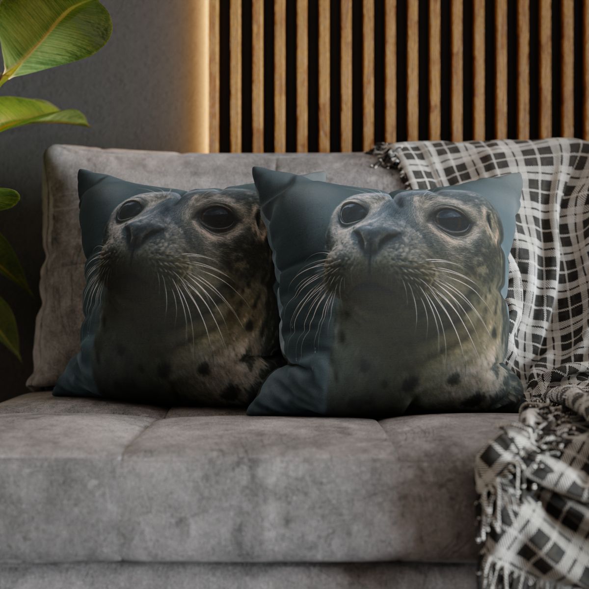 Harbor Seal Serene Gaze trendy patterned pillow cases