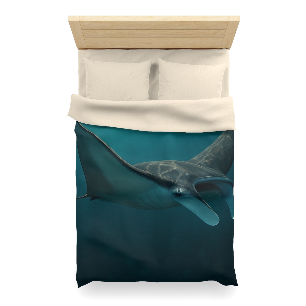 Starlit Drift Manta Ray custom duvets