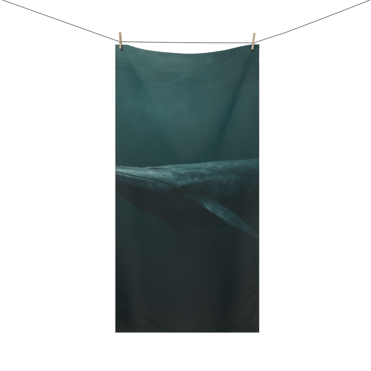 Ocean Song Blue Whale soft cotton towels
