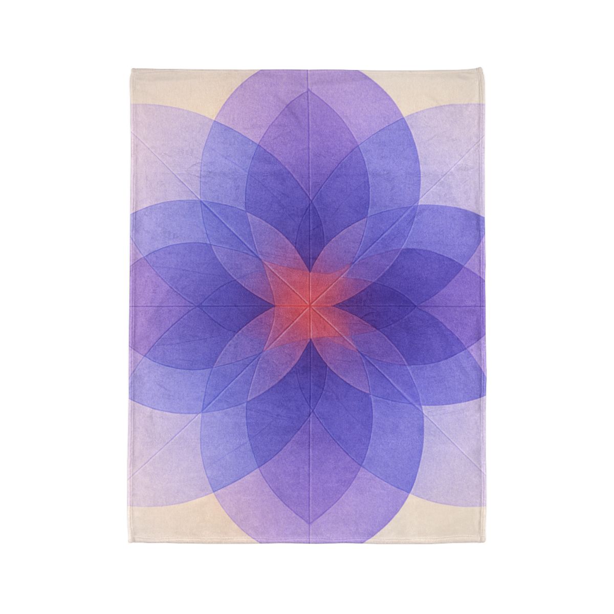 Petal Prism Overlap soft fleece blankets