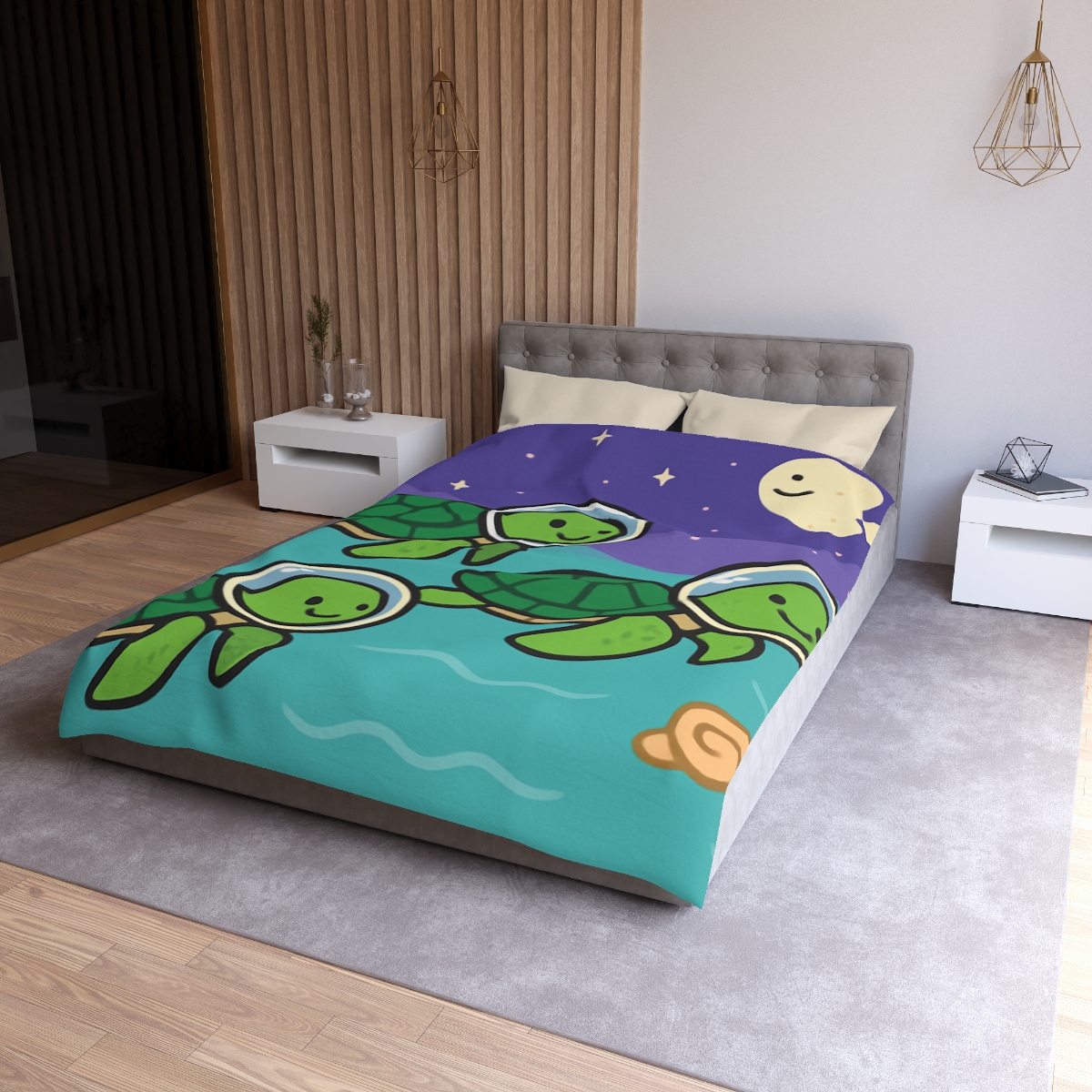 Starry Seas Turtle Team warm winter duvets