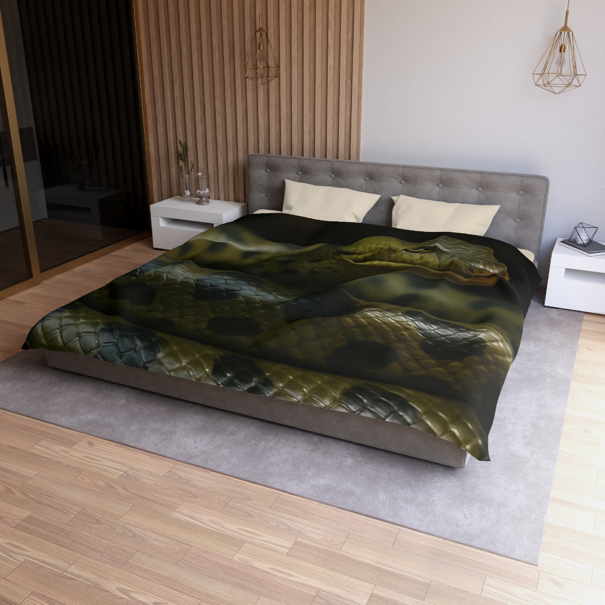Silent Coil Green Anaconda duvets for gifts