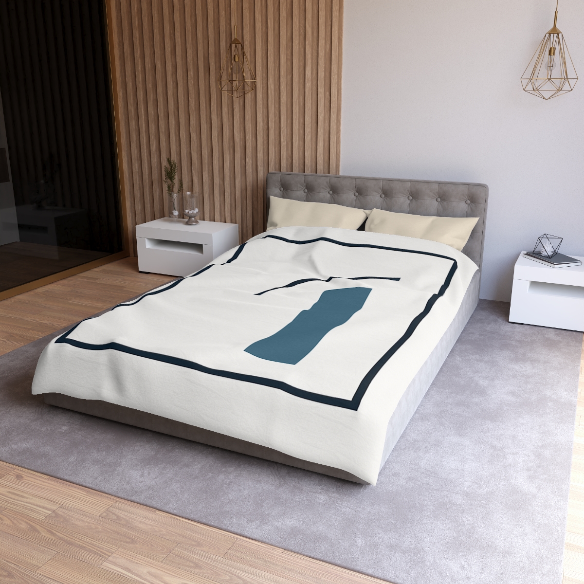 Split Frame With Rising Arc duvets for gifts