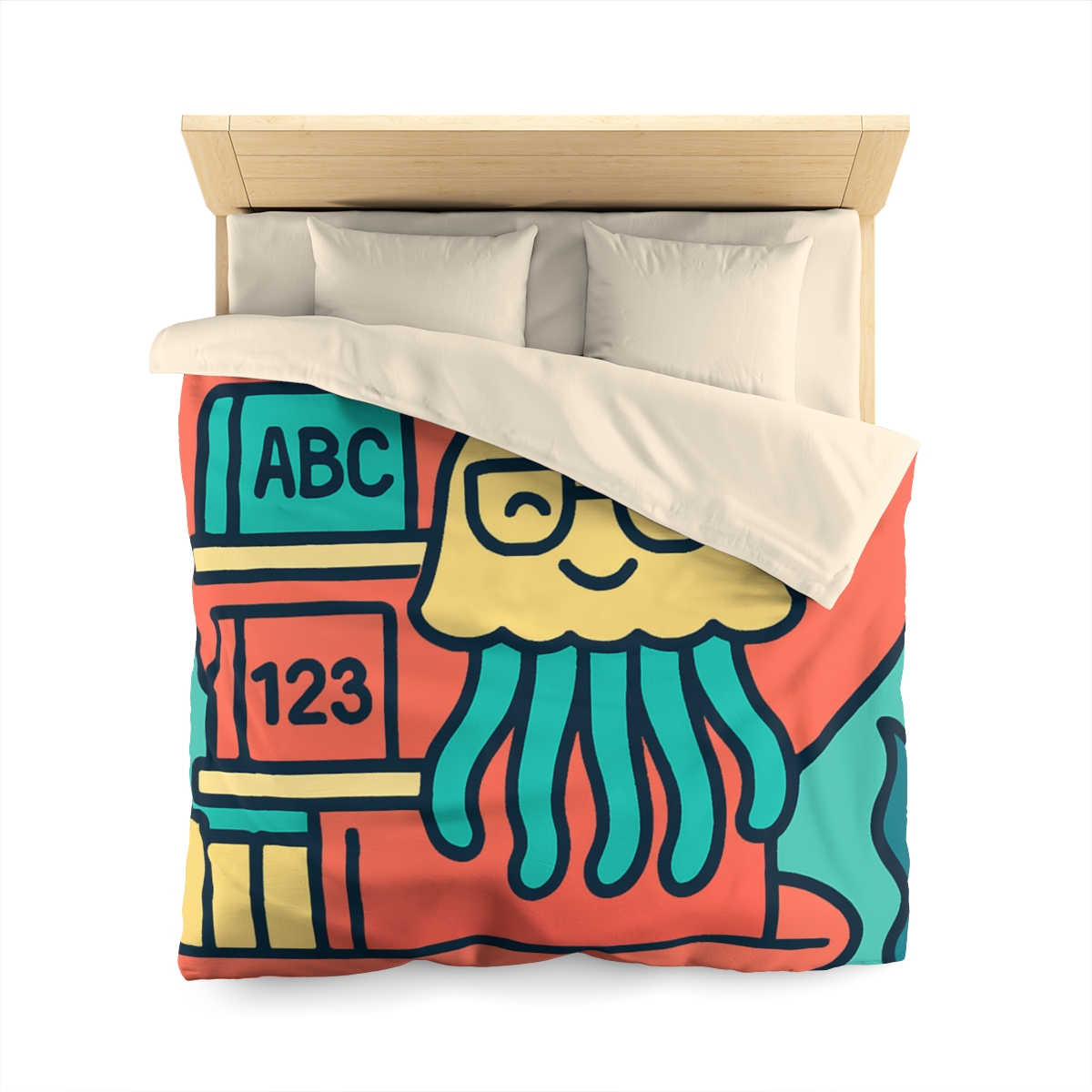 Nebula Jellyfish Library personalized bedding duvets