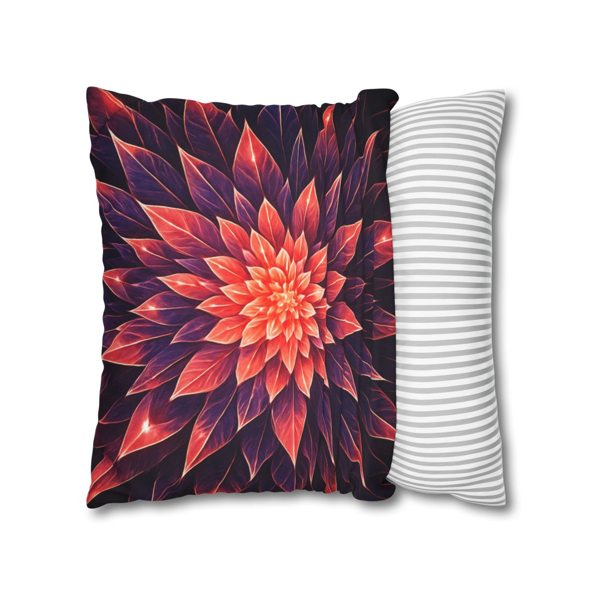 Cosmic Bloom Fractal comfortable bedding pillow covers