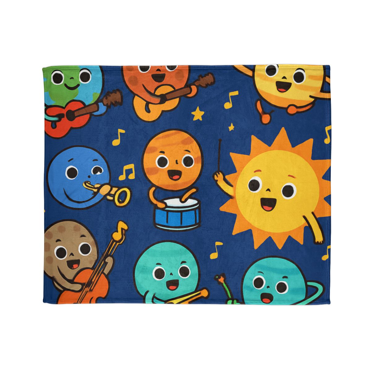 Planetary Music Band soft fleece blankets