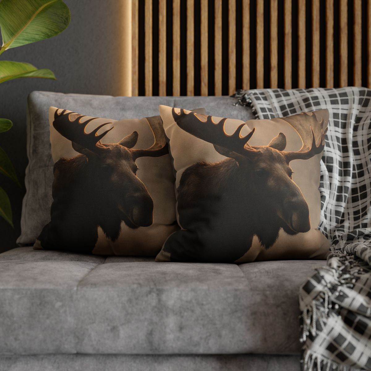 Dawn Mirror Moose designer print pillow cases