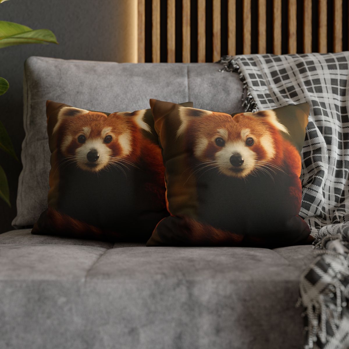Crimson Whisper Red Panda unique gift pillow cases