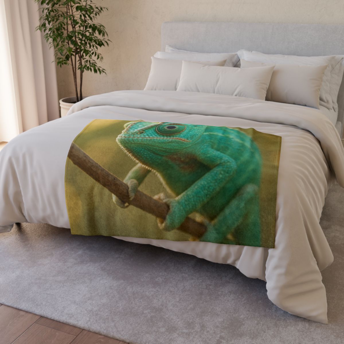 Prism Gaze Veiled Chameleon trendy patterned blankets