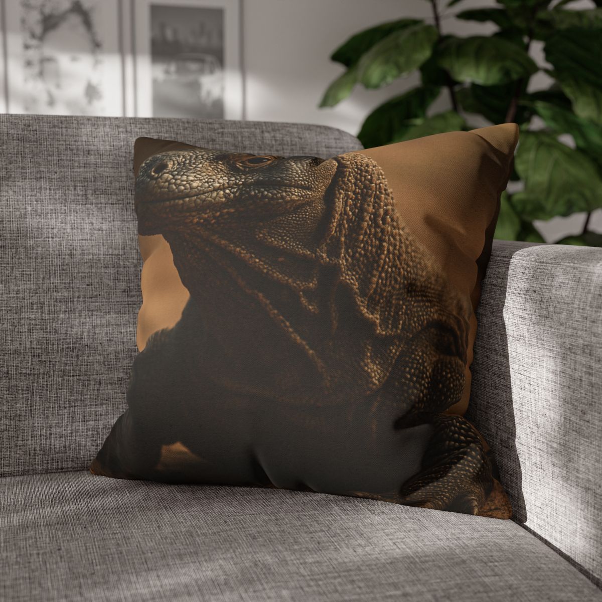 Ancient Sentinel Komodo Dragon custom pillow cases