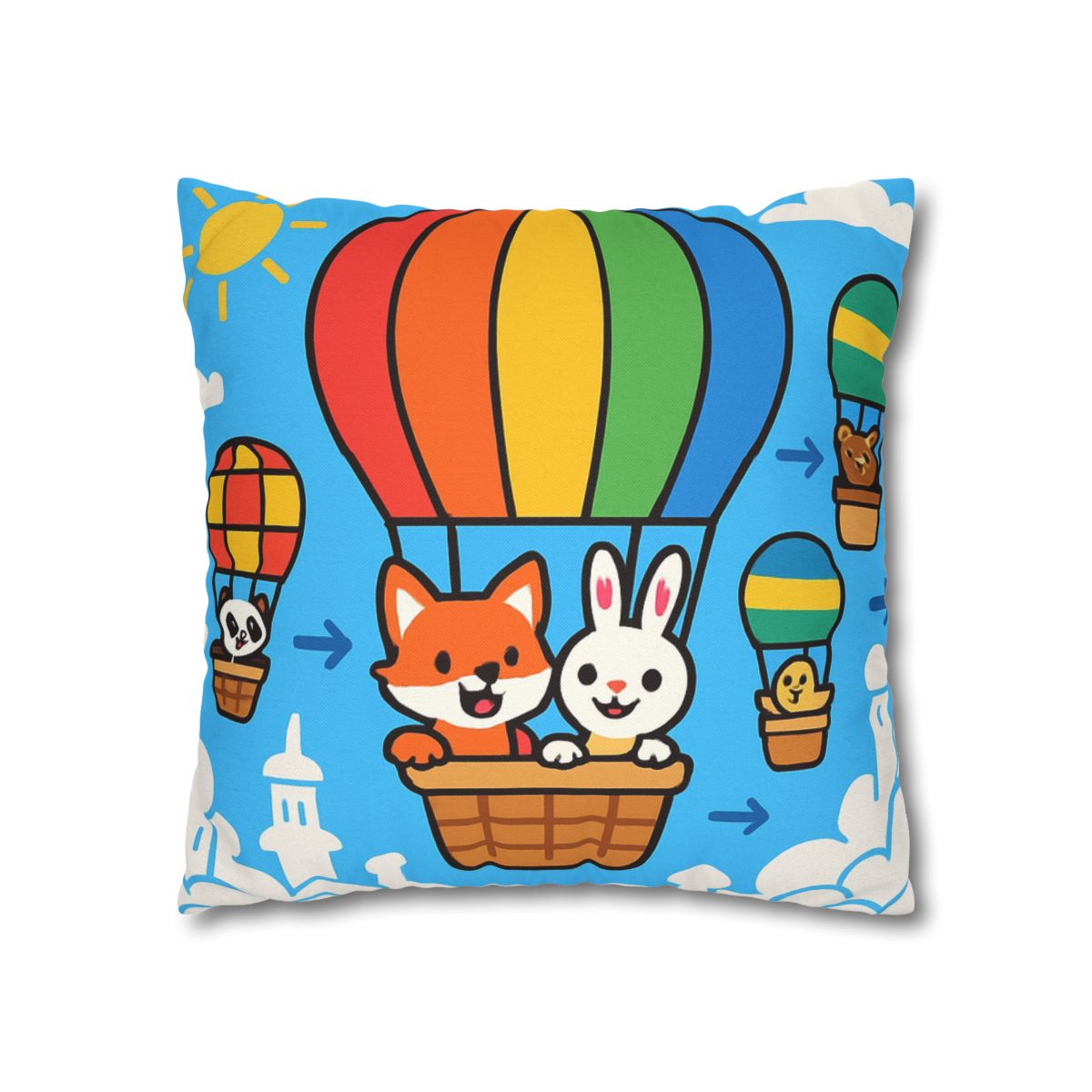 Cloud City Balloon Race custom pillow cases