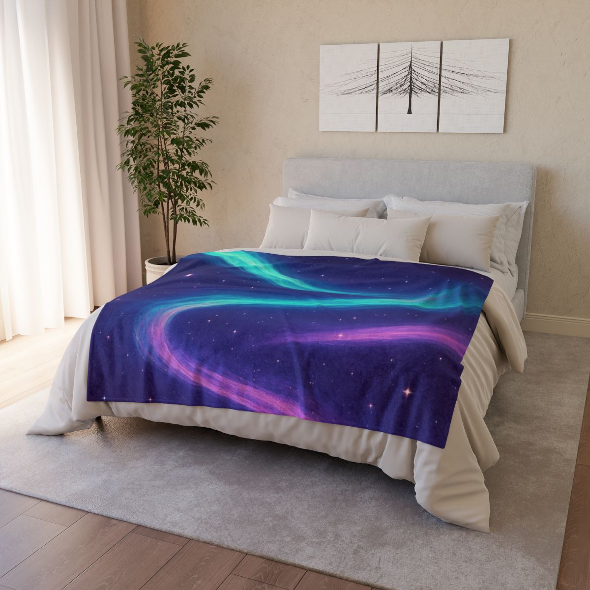Aurora Plasma Ribbon Drift warm winter blankets
