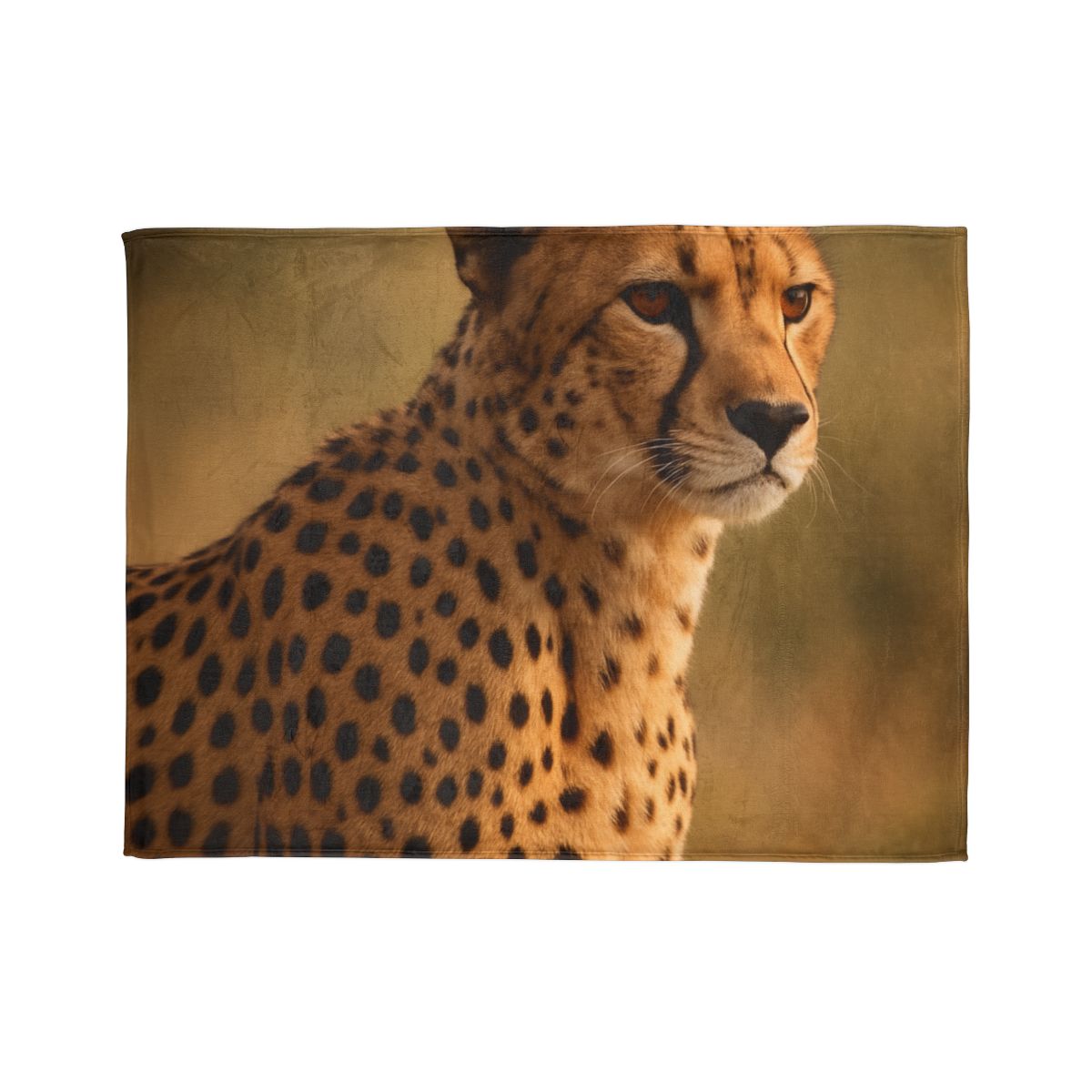 Amber Gaze Cheetah designer printed blankets