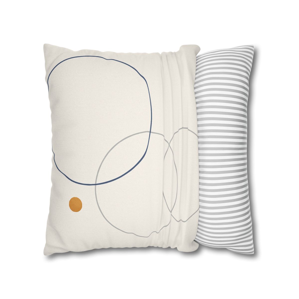 Balanced Cluster Of Three Rings soft cotton pillow cases