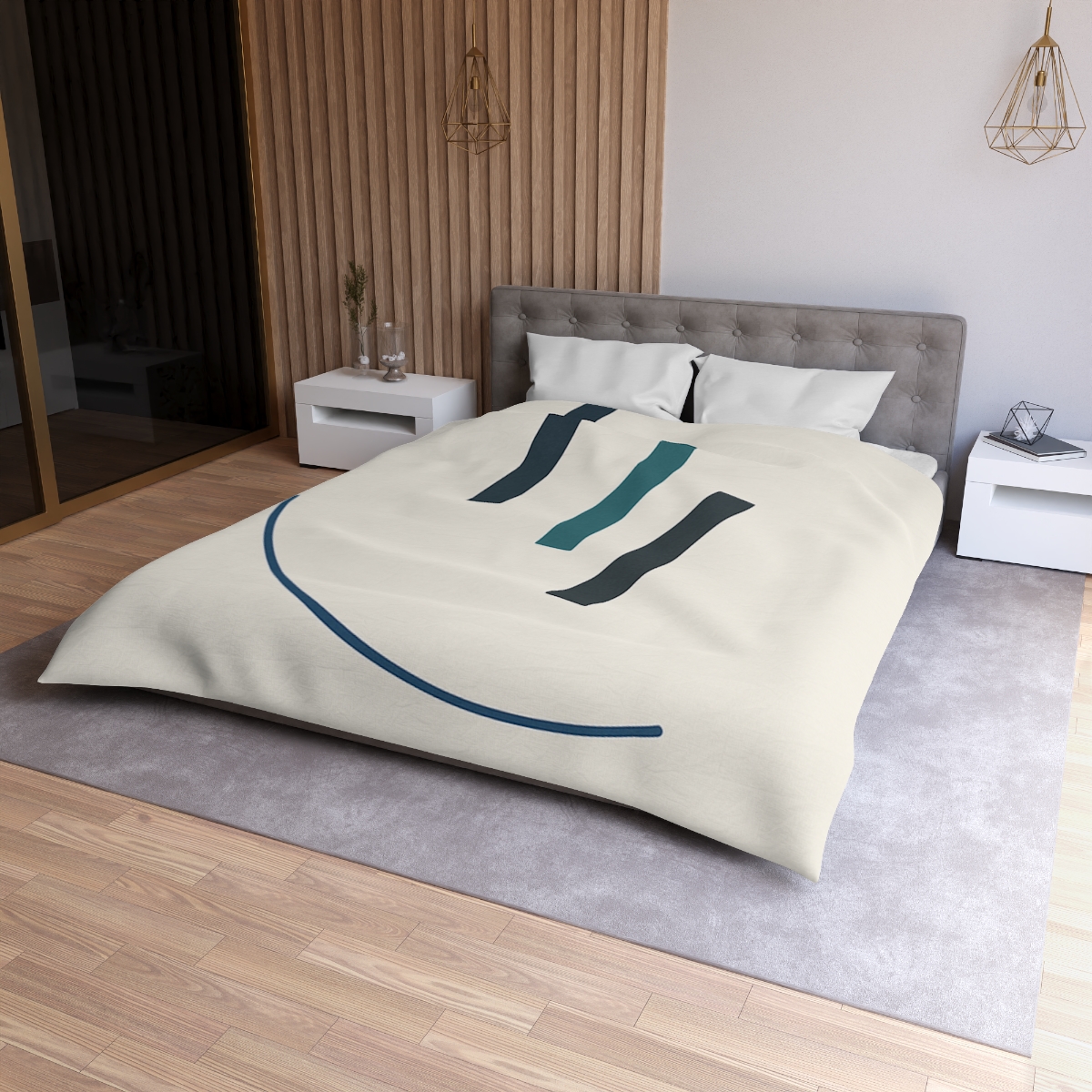 Orbit Pause Rectangles unique patterned duvets