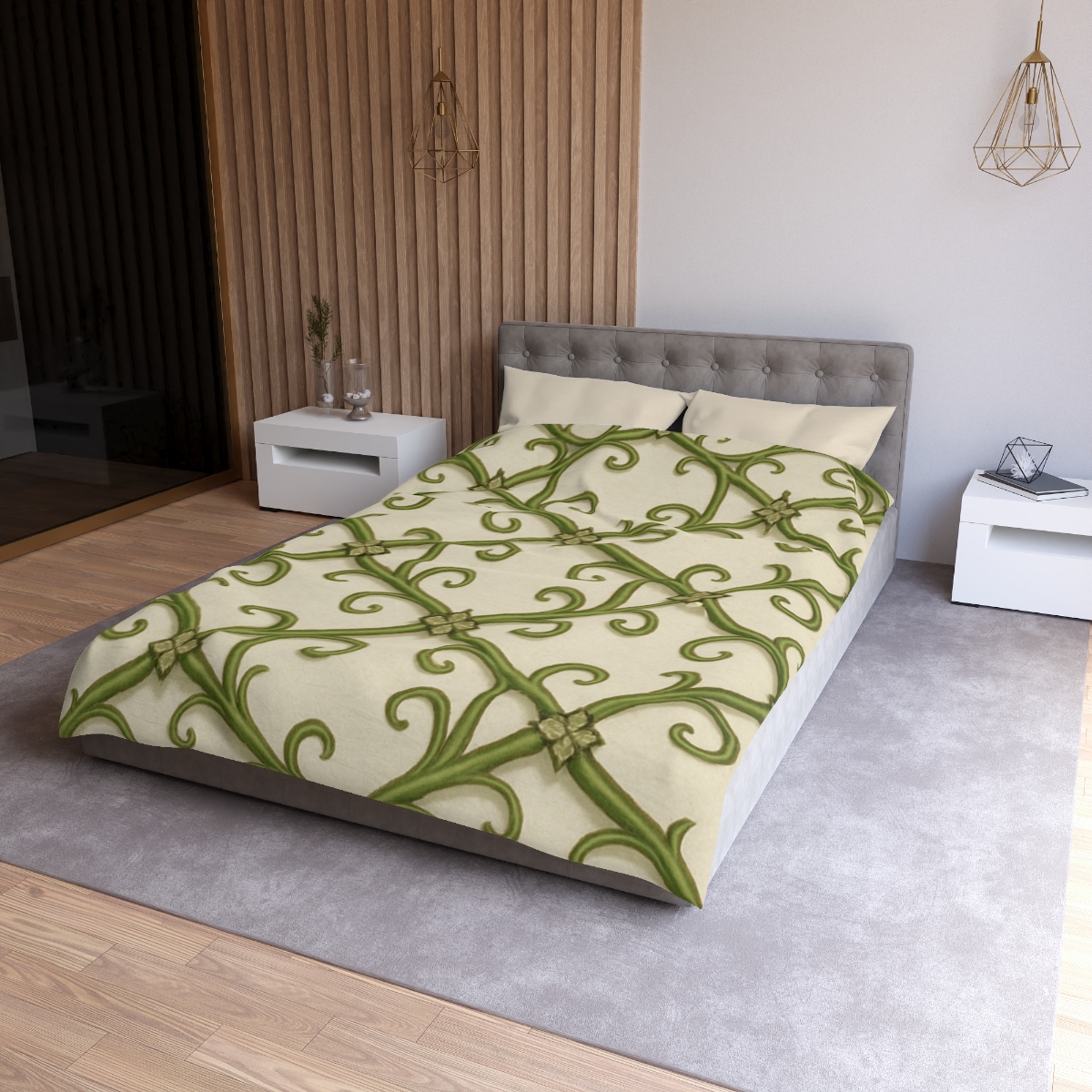 Vine Lattice Panorama personalized bedding duvets