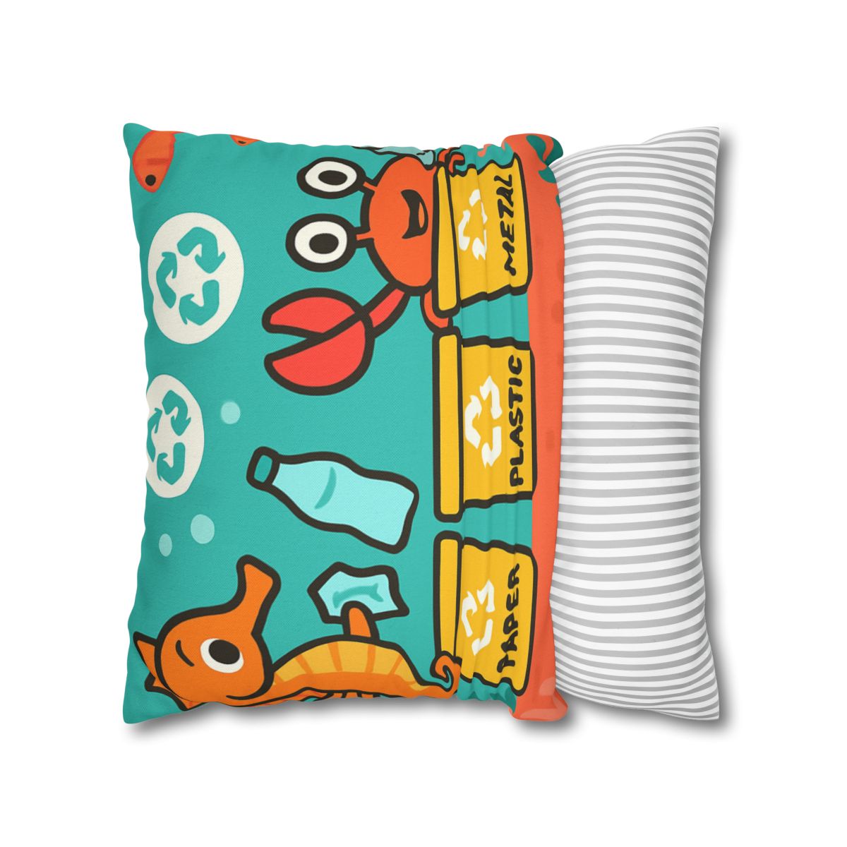 Coral City Recycling Seahorse Patrol unique gift pillow cases