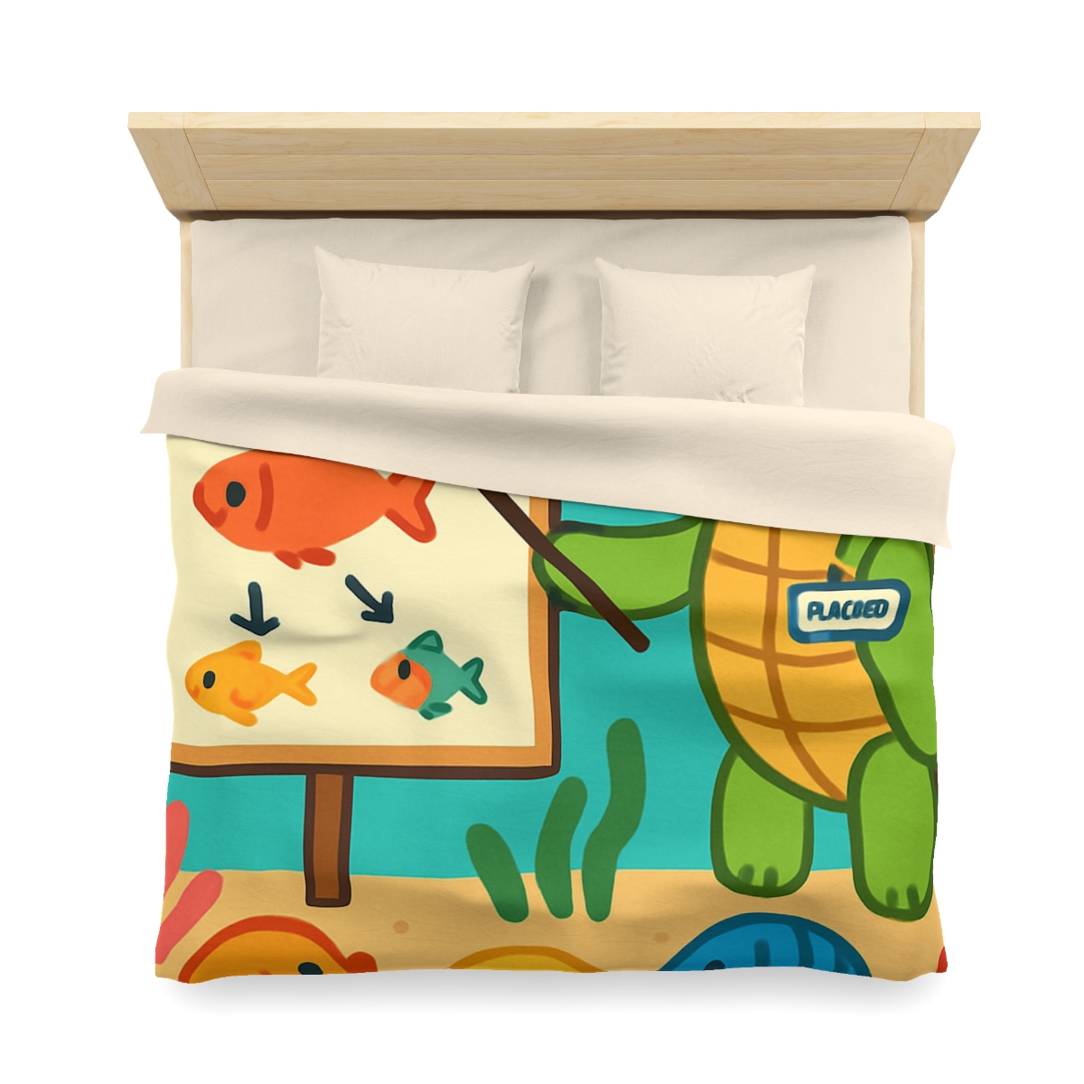 Coral Classroom Sea Turtle Guide trendy bedroom duvets