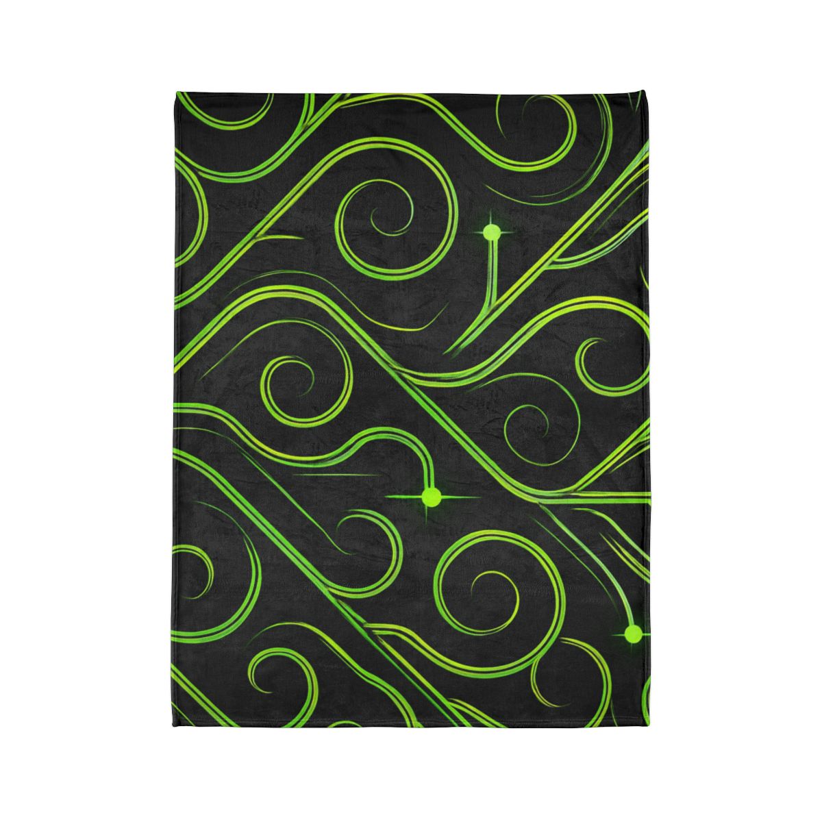 Vine Curl Circuitry stylish throw blankets