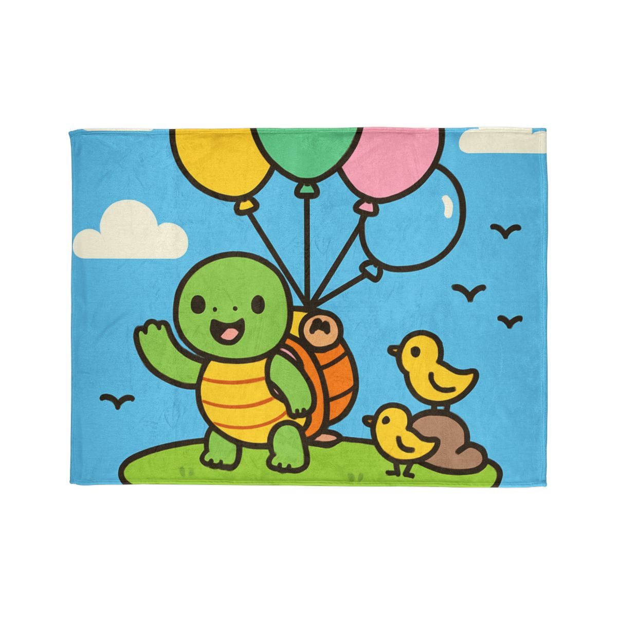 Balloon Island Adventure warm winter blankets