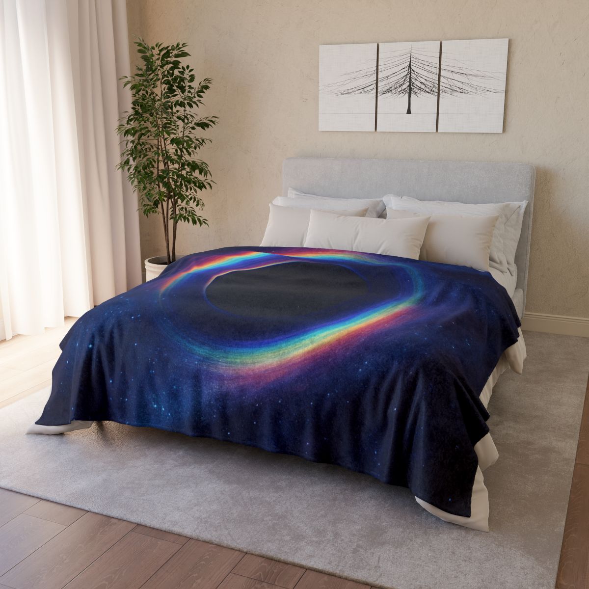 Prismatic Lensing Halo Drift unique gift blankets