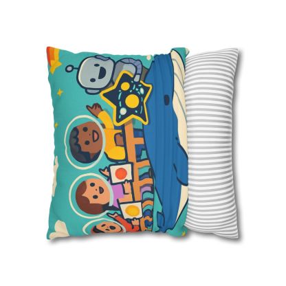 Comet Classroom In The Sky Whale designer print pillow cases