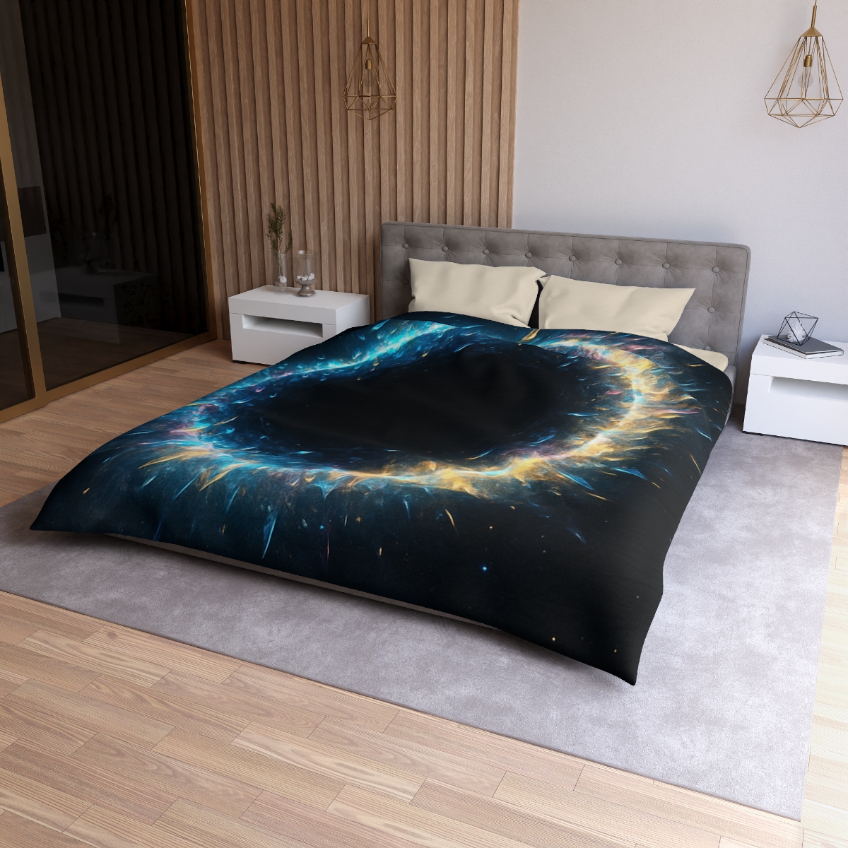 Prismatic Singularity Halo duvets for gifts