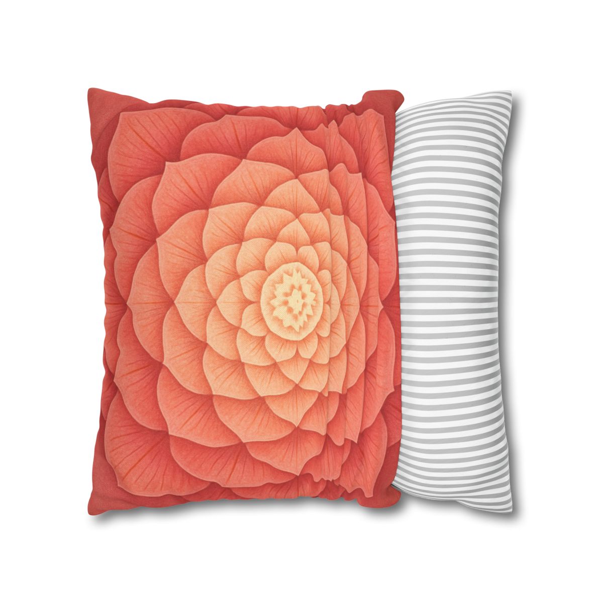 Petal Spiral Mandala personalized pillow covers