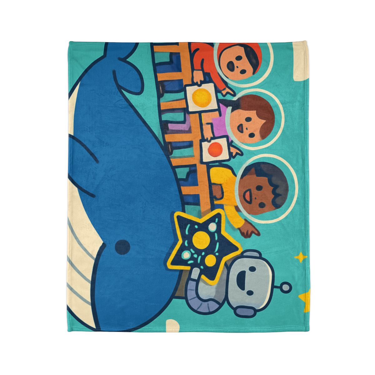 Comet Classroom In The Sky Whale decorative home blankets