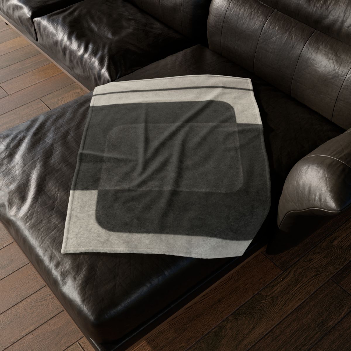Offset Rectangle Harmony decorative home blankets