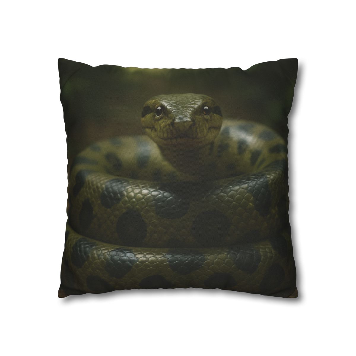 Starlit Coil Green Anaconda stylish decorative pillowcases