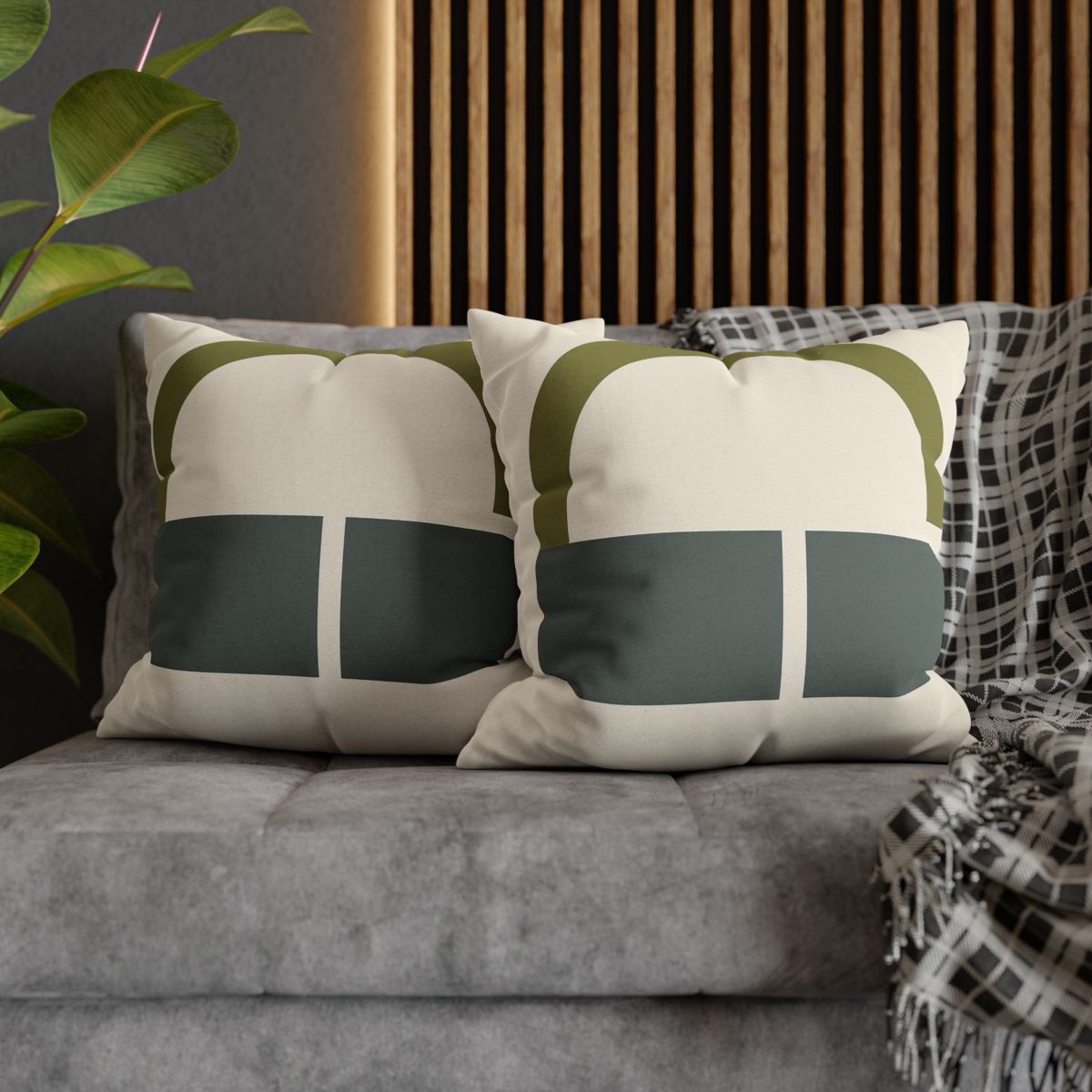 Partial Arc Over Twin Blocks designer print pillow cases