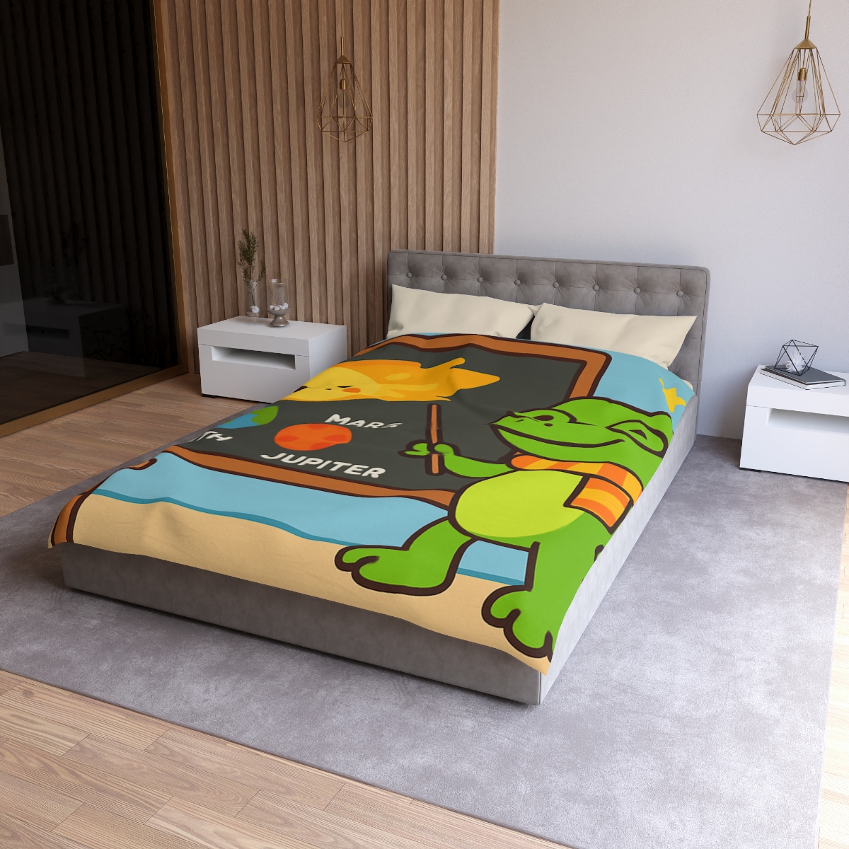 Comet Classroom Gecko custom duvets