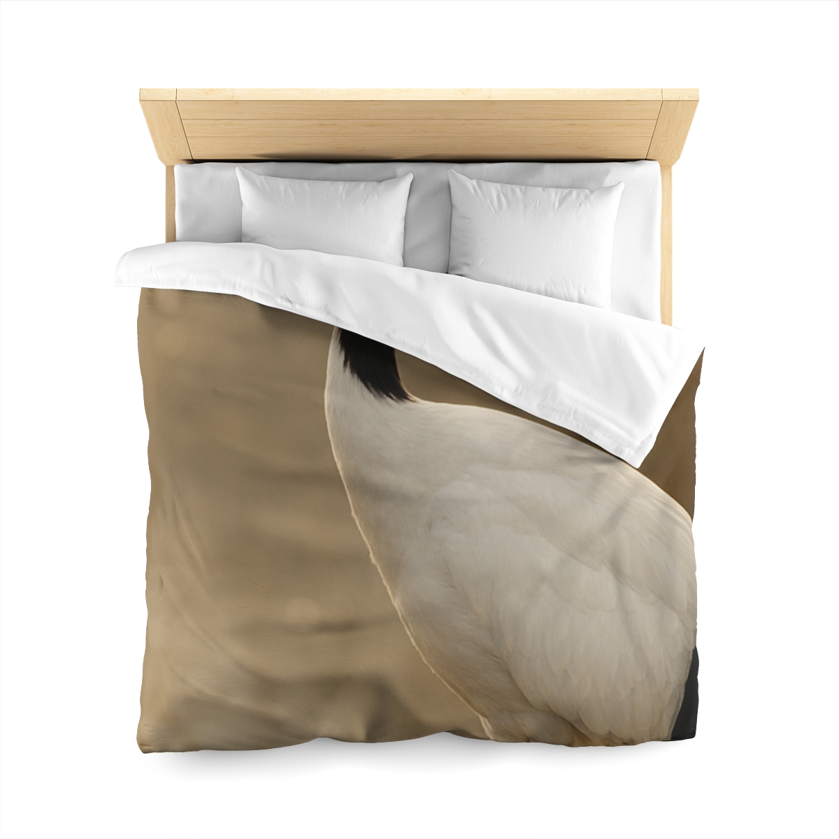 Silent Poise Red Crowned Crane soft comforter duvets