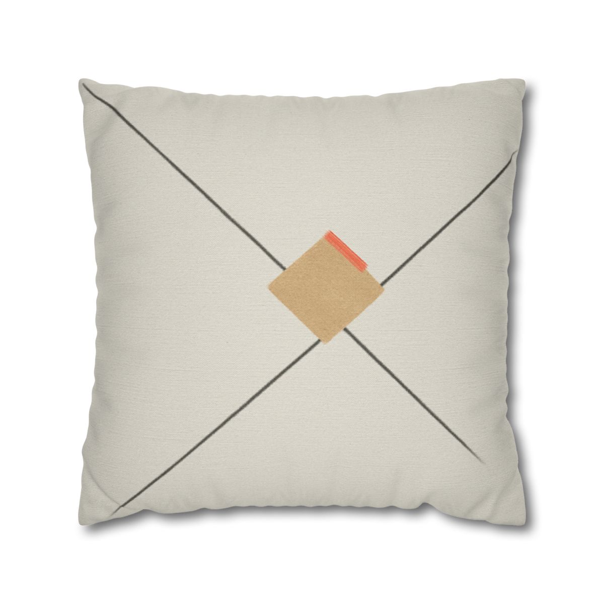 Diagonal Pair And Resting Square soft cotton pillow cases
