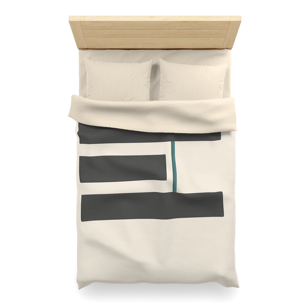 Staggered Bars With Quiet Opening designer printed duvets