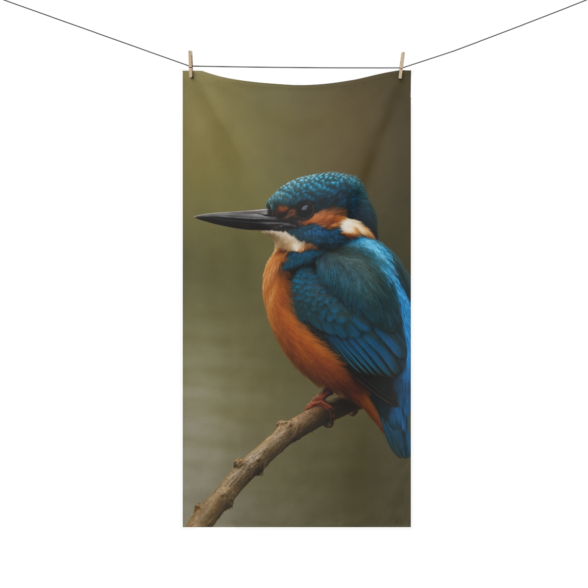 Whispered Glide Kingfisher decorative home towelscustom towels