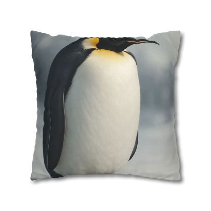 Moonlit Vigil Emperor Penguin soft cotton pillow cases