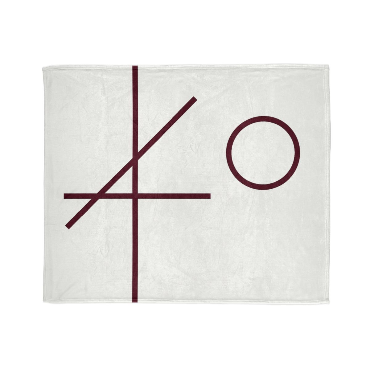 Intersecting Bar Triad With Open Circle trendy patterned blankets