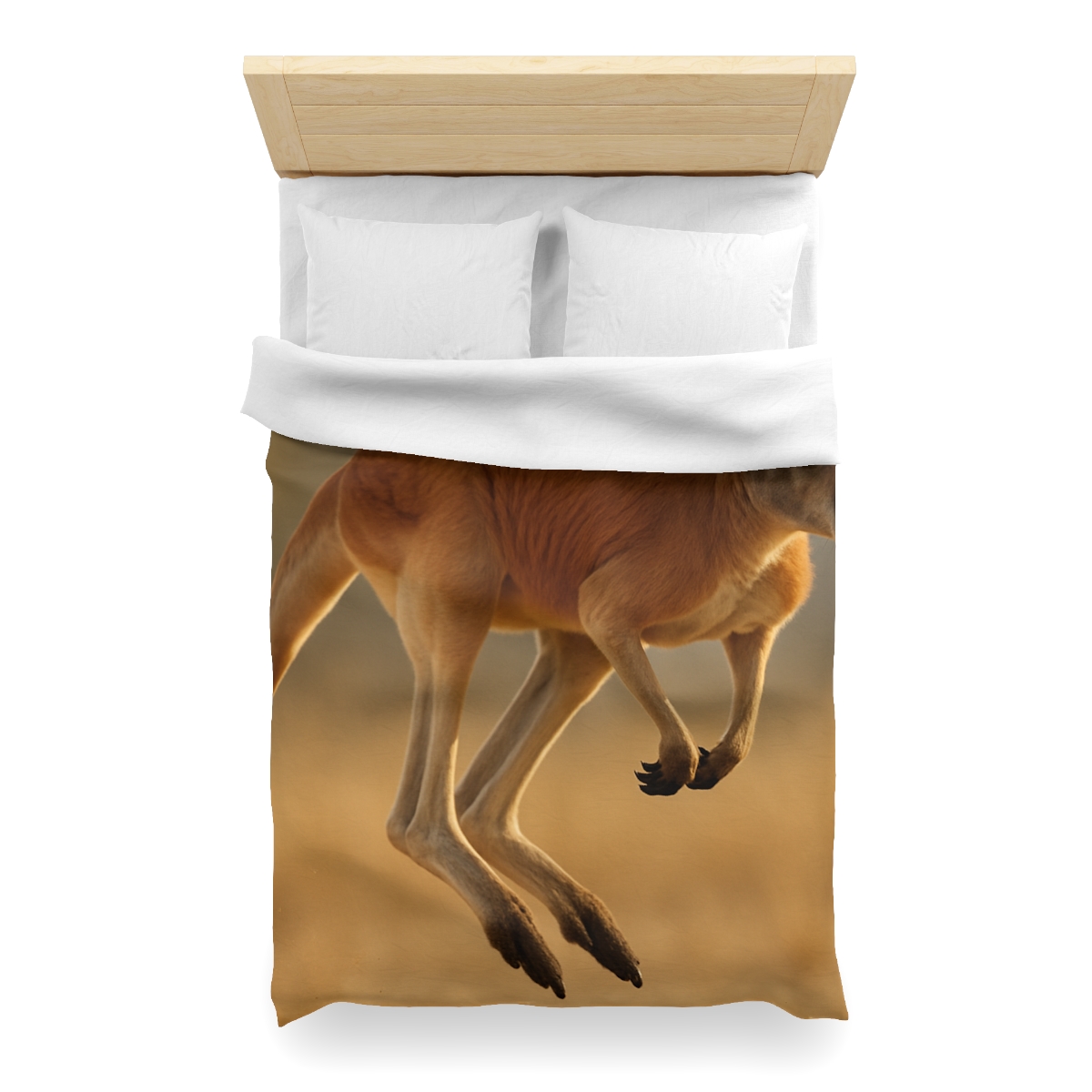 Ember Hop Red Kangaroo custom duvets