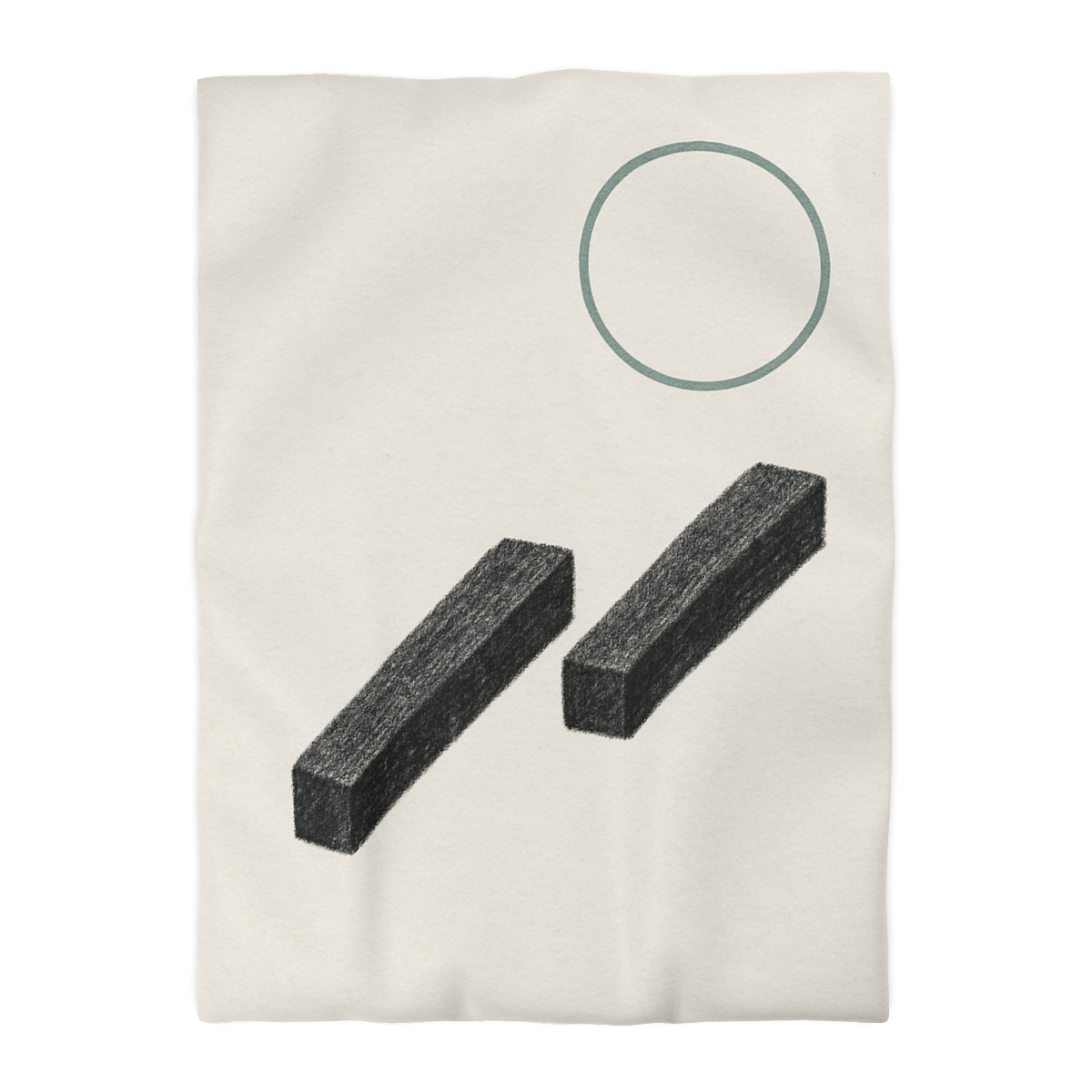 Staggered Bars With Floating Ring unique patterned duvets