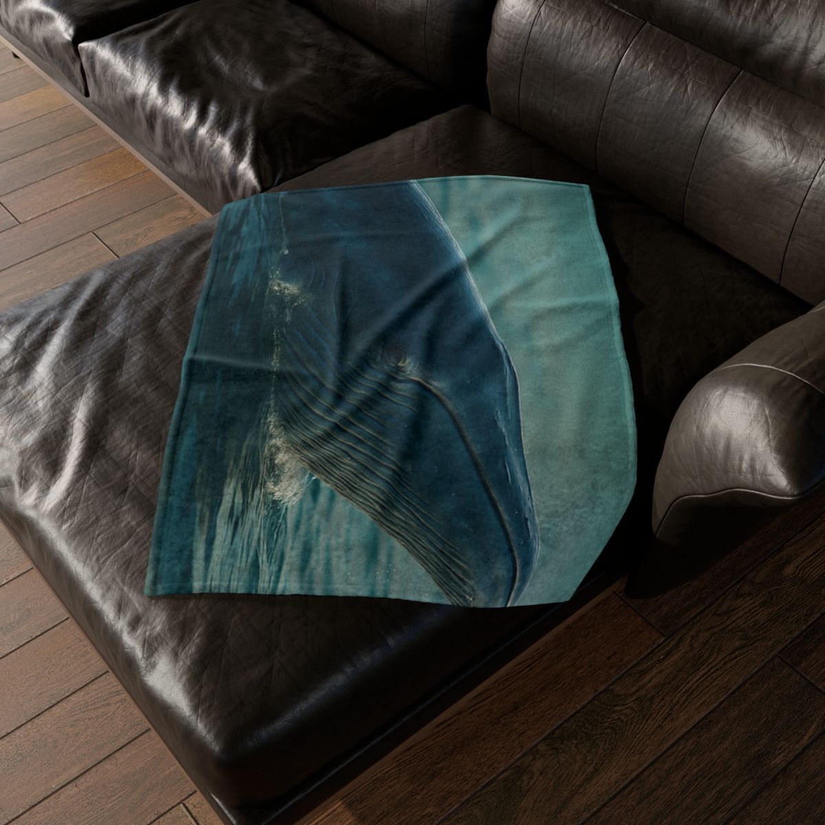 Ocean Song Blue Whale stylish throw blankets
