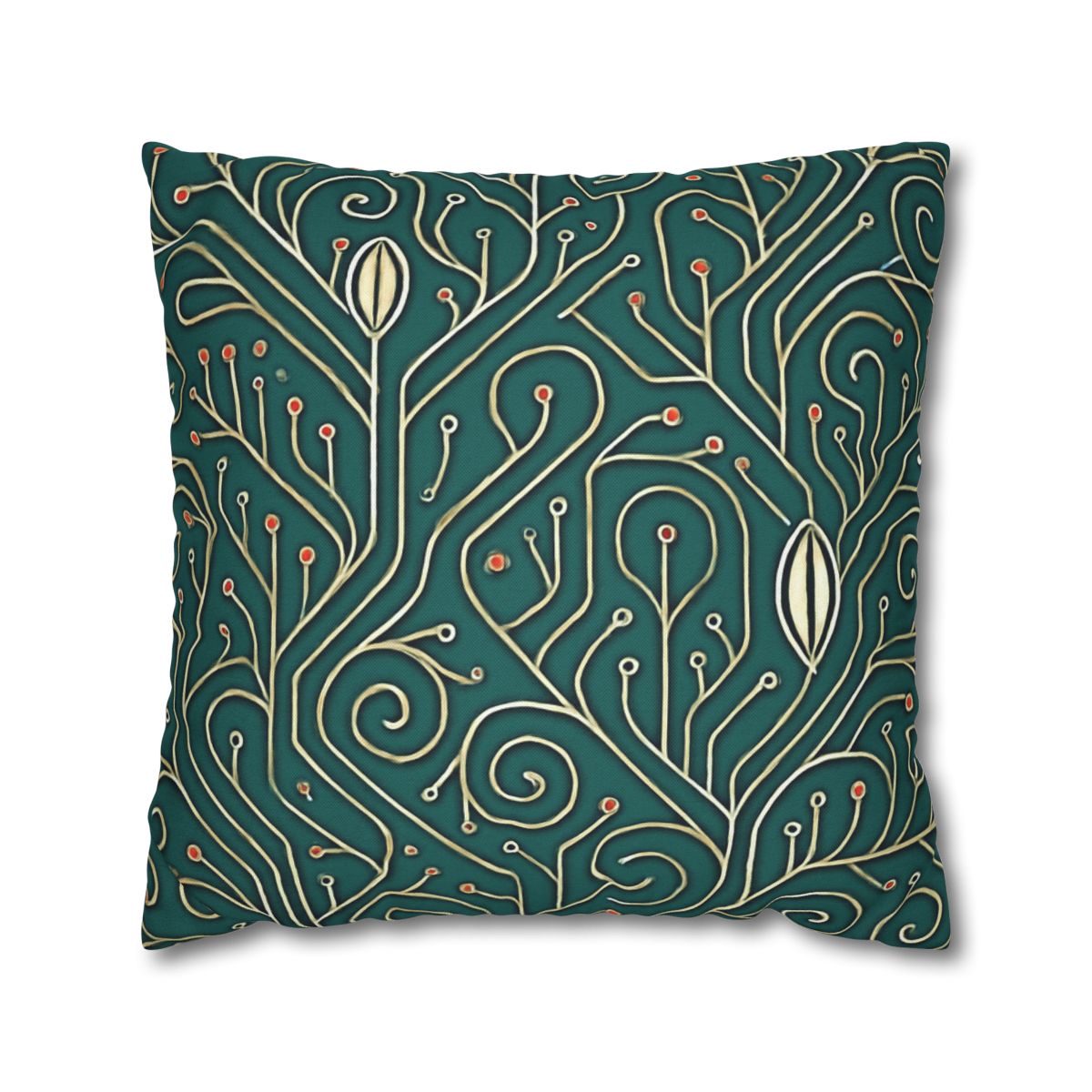 Vine Circuit Filigree designer print pillow cases