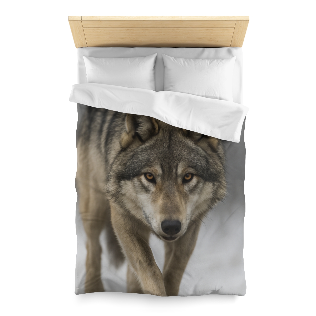 Silver Hush Gray Wolf unique patterned duvets